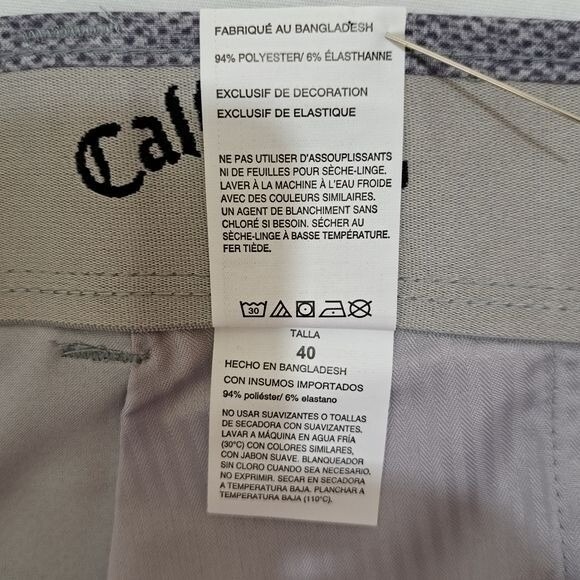 Callaway V Men's Active Waistband Quiet‎ Shade Gray Golf Shorts Size 40W - Picture 8 of 13